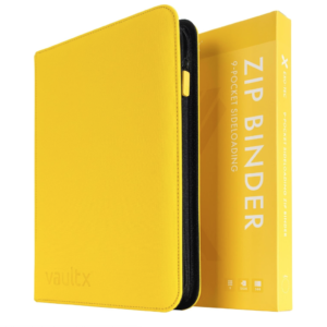 VAULT X - 9 POCKET ZIP BINDER (YELLOW)