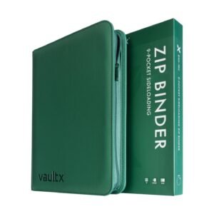 VAULT X - 9 POCKET ZIP BINDER (FOREST GREEN)