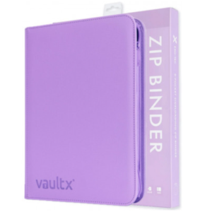 VAULT X - 9 POCKET ZIP BINDER (PURPLE)
