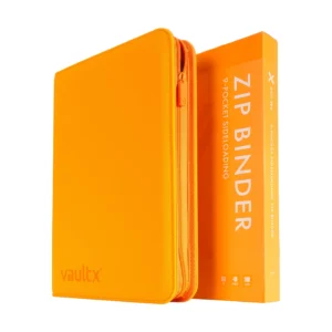 VAULT X - 9 POCKET ZIP BINDER (ORANGE)